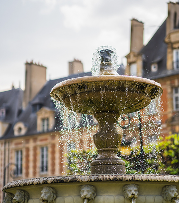 キーム湖の噴水